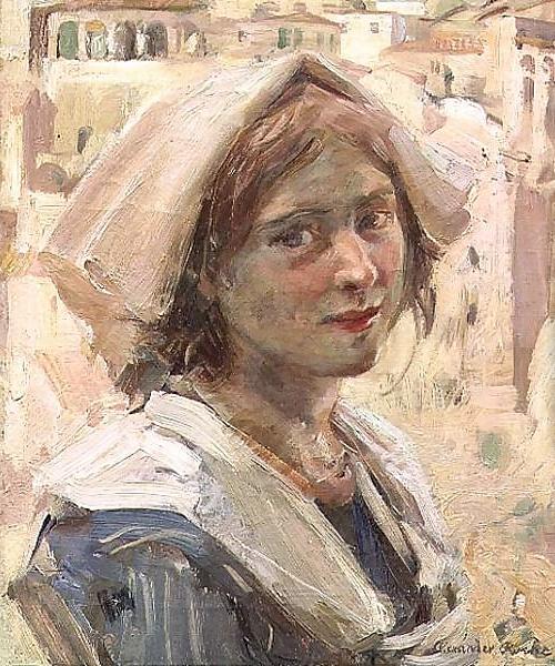 Alexander Ignatius Roche Peasant Girl oil painting image